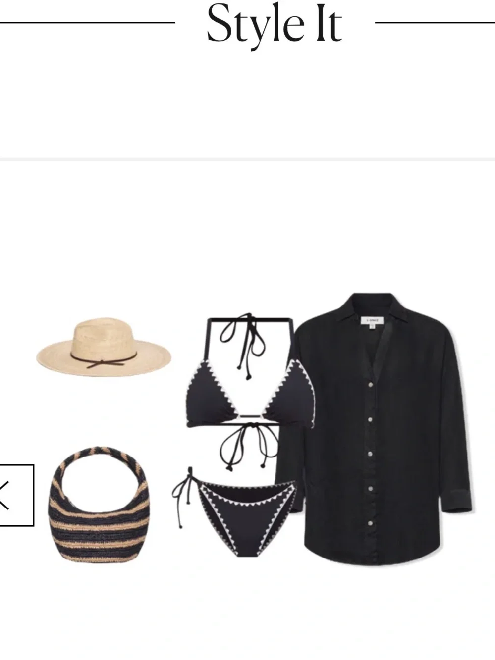 🔘l*space “Isla” Natural Straw Wide-Brim Hat with Dark Brown Bow - Picture 8 of 11